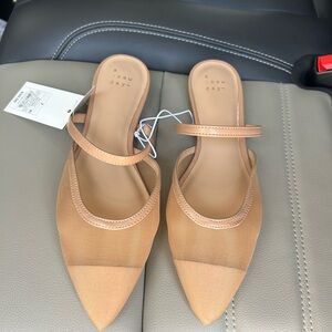 A New Day Women's Tan Pointed-Toe Flats